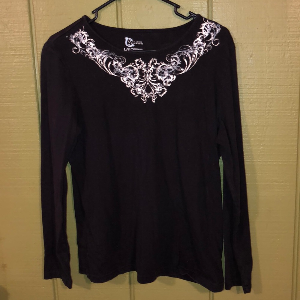 Classic Elements Long Sleeve Cotton Shirt Size L